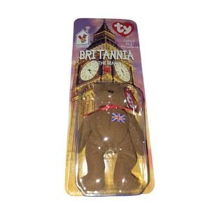 Britannia the bear  McDonalds TY Beanie rare errors 1993 oakbrook misprint
